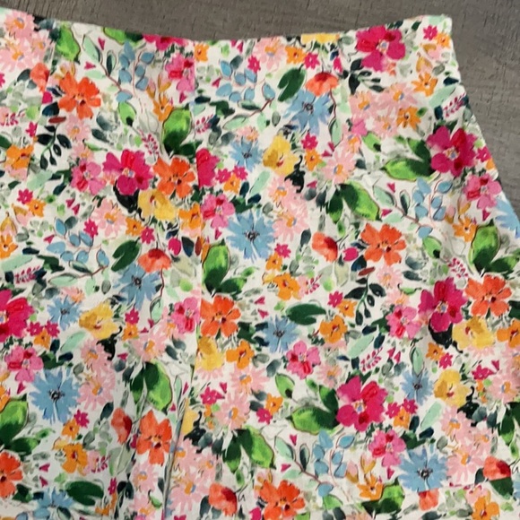 Zara Colorful floral linen girls shorts size 10 - Picture 3 of 7